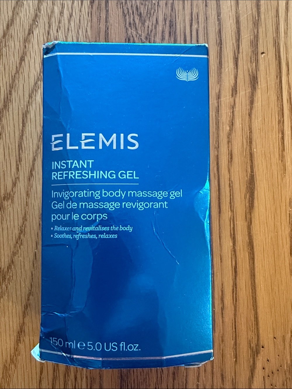 ELEMIS Instant Refreshing Gel - Vibrant Blue Packaging